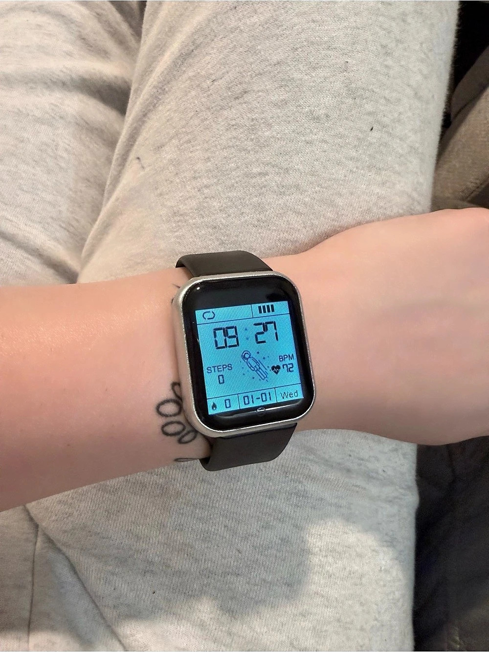 Letsfit ID205L Smartwatch Black & Silver